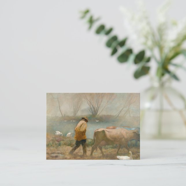 Cartão De Notas April Rain de Newell Convers Wyeth (Em pé/Frente)