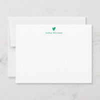 AQUA GREEN Doodle Heart Formal Classic Family