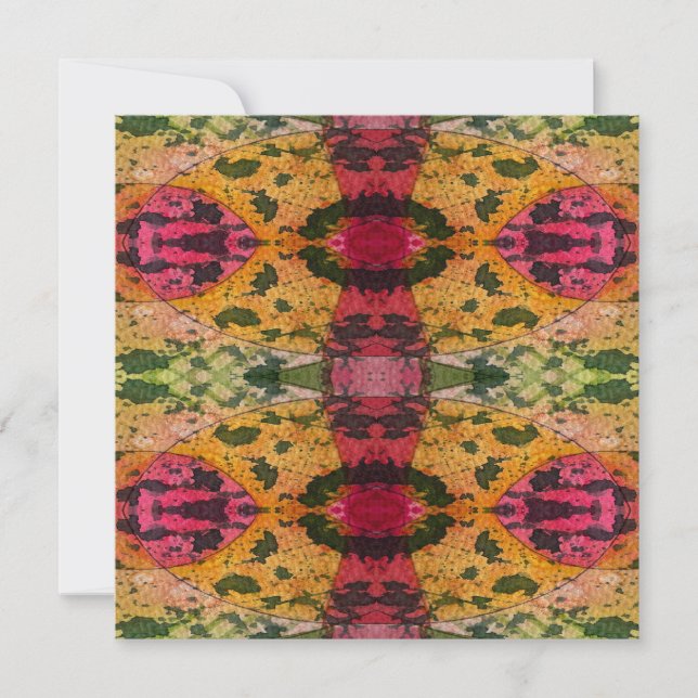 Cartão De Notas Aquarela E Abstrato de Ink Expressionismo Arte (Frente)