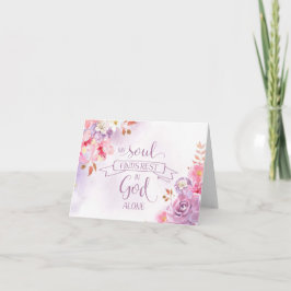 Cartão De Notas Aquarela Que Minha Alma Encontra Descanso, Ps 62:1