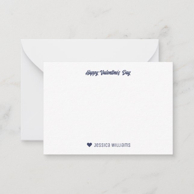 Cartão De Notas Arco do Cupido Coração Dia dos Namorados (Frente)