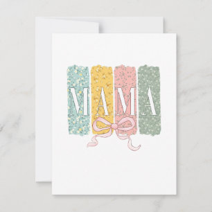 Cartão De Notas Arco Engraçado Mama Coquette Flores Dia das Mães