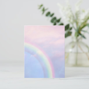 Cartão De Notas Arco-íris de esperança - pastel,