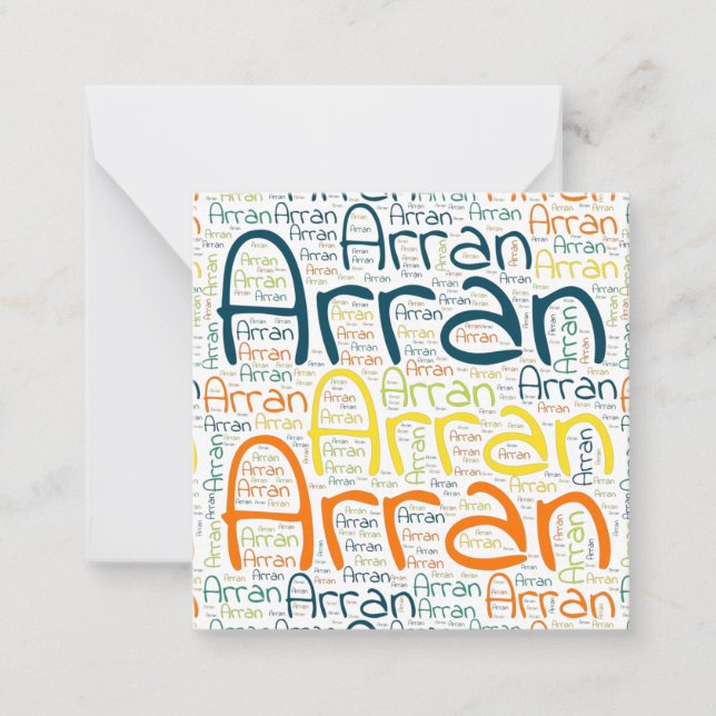 Cartão De Notas Arran (Frente)