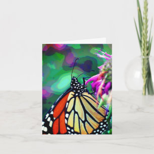 Cartão De Notas Arte da Natureza da Borboleta Monarca