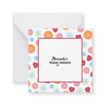 Artesanato de padrão do botão de costura personali