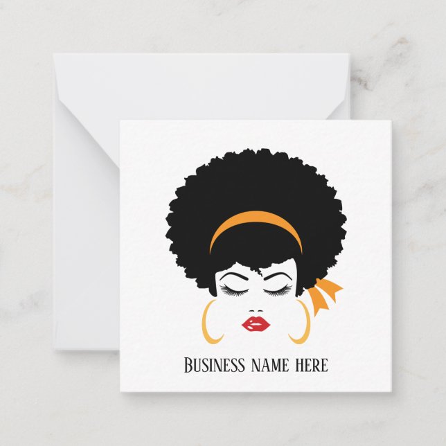 Cartão De Notas artista de maquilhagem de cabelos bonitos, qualque (Frente)