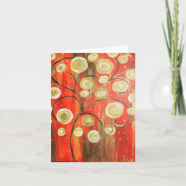 Cartão De Notas Árvore abstrato - Placa de Nota do VAZIO