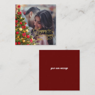 Cartão De Notas Árvore de Natal com Foto Personalizada