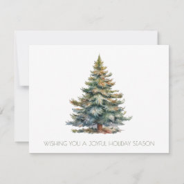 Cartão De Notas Árvore de Natal Corporativa