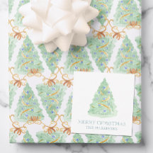 Árvore de Natal de Aquarela Avô