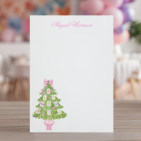 Árvore de Natal Pink de Aquarela Mahjong Personali