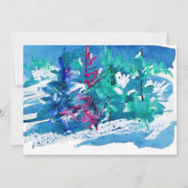 Cartão De Notas Árvores de inverno frescas #170108