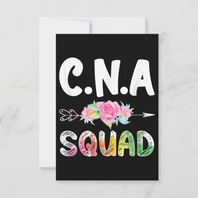 Cartão De Notas Assistente de Enfermeiro Certificado de Enfermeira (Frente)