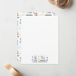 Cartão De Notas Assunto da Escola de Laboratório de Testes de Ciên