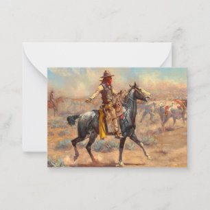 Cartão De Notas Através do Alkali, 1904, por Charles Marion Russel