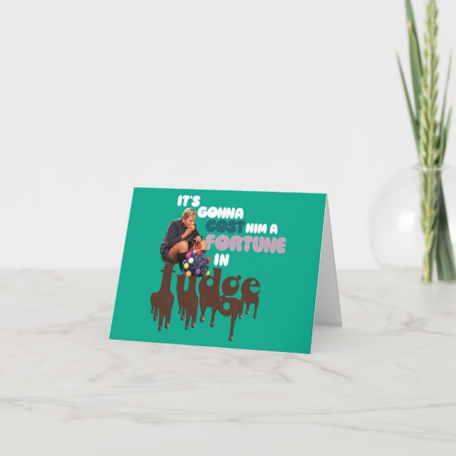 Cartão De Notas Augustus Gloop - Uma Fortuna em Fudge (Frente)