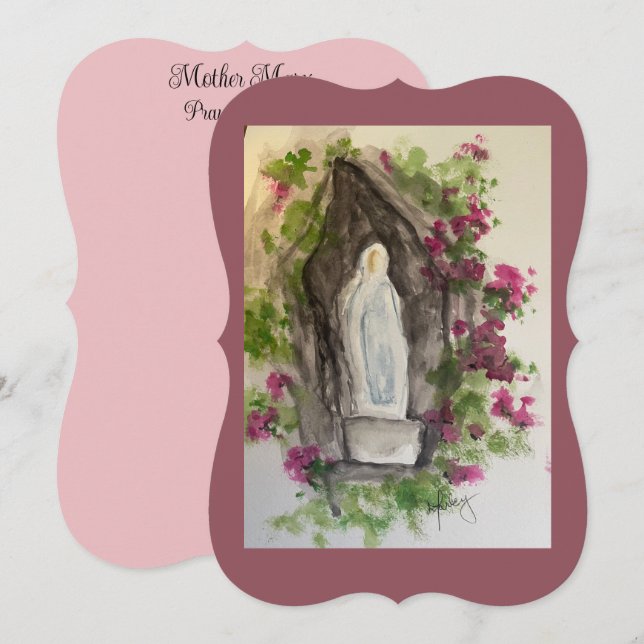 Cartão De Notas Avé Maria (Frente/Verso)