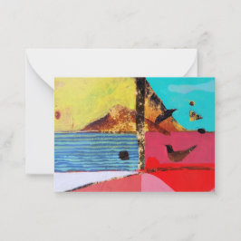 Cartão De Notas Ave Olho Olho Flat