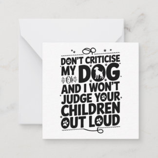 Cartão De Notas Aviso do Proprietário do Cachorro