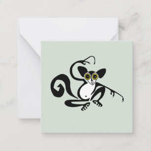 Cartão De Notas AYE-AYE - limur - primata - fauna