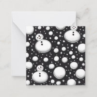 B&W Bolas de Neve & Bonecos de Neve