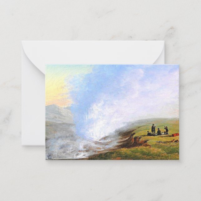 Cartão De Notas Baagoe - Wanderers Picnicking perto de Uxahver Isl (Frente)