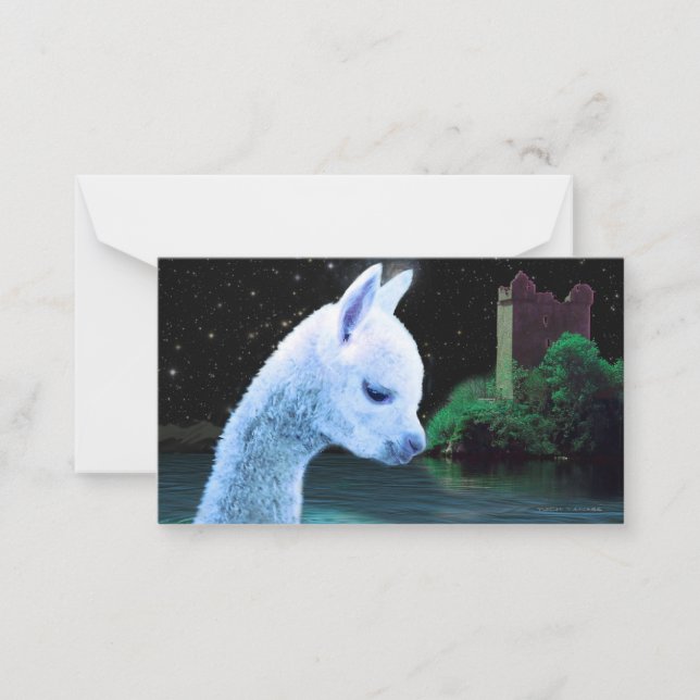 Cartão De Notas Baby Nessie (Frente)