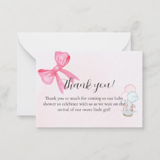 Cartão De Notas Baby Shower Thank You Card Design
