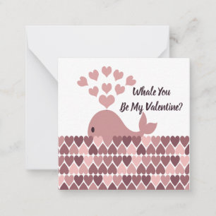 Cartão De Notas Baleia Você É Meu Namorados