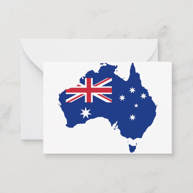 Cartão De Notas Bandeira da Austrália (Frente)