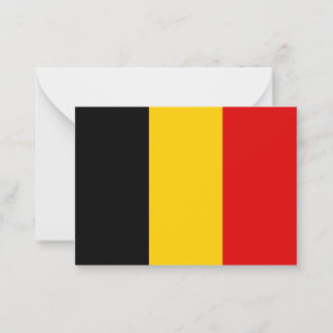 Cartão De Notas Bandeira da Bélgica
