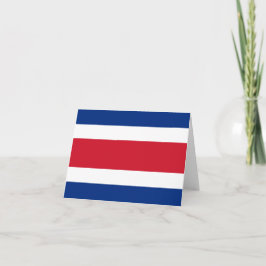 Cartão De Notas bandeira da Costa Rica