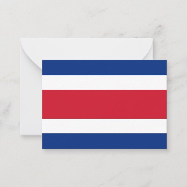 Cartão De Notas bandeira da Costa Rica (Frente)