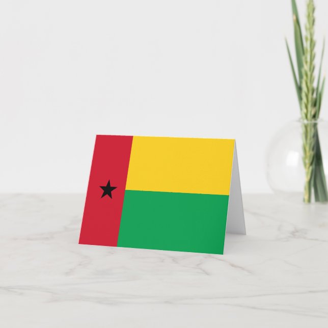 Cartão De Notas Bandeira da Guiné-Bissau (Frente)