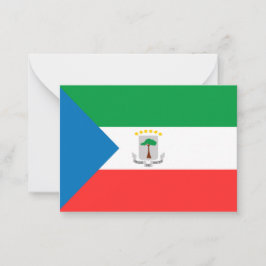 Cartão De Notas Bandeira da Guiné Equatorial