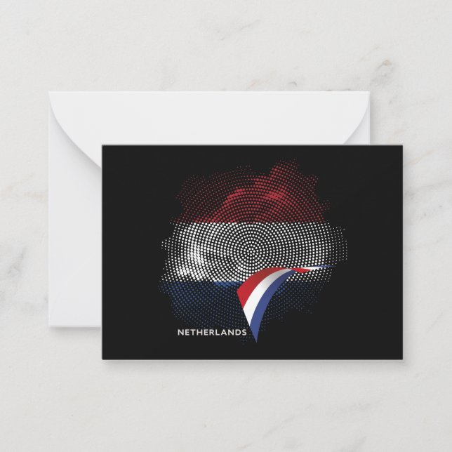 Cartão De Notas bandeira da Holanda (Frente)