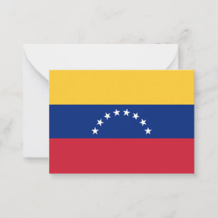 Cartão De Notas Bandeira da Venezuela