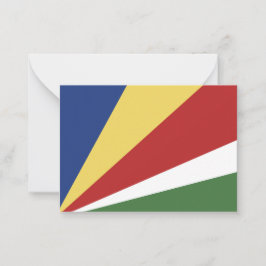 Cartão De Notas Bandeira das Seychelles