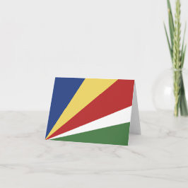 Cartão De Notas Bandeira das Seychelles