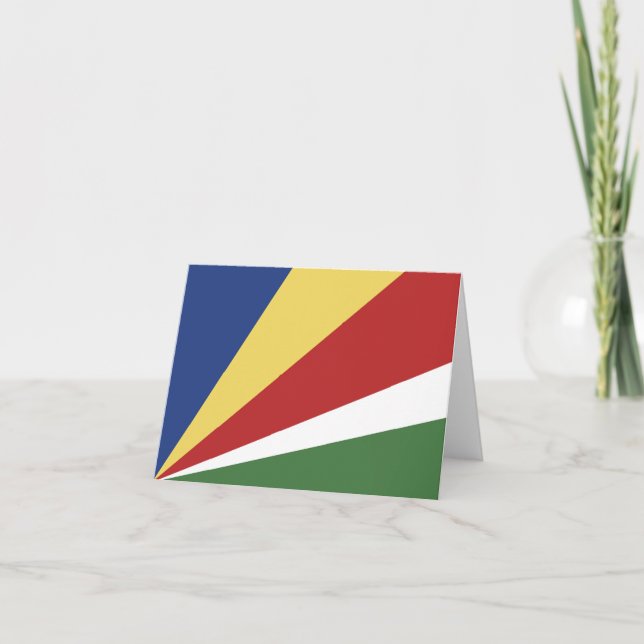 Cartão De Notas Bandeira das Seychelles (Frente)