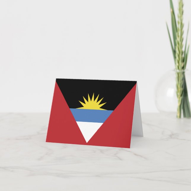 Cartão De Notas Bandeira de Antígua e Barbuda (Frente)