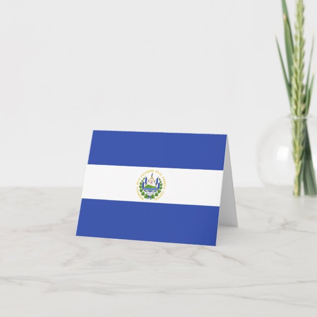 Cartão De Notas Bandeira de El Salvador (Frente)