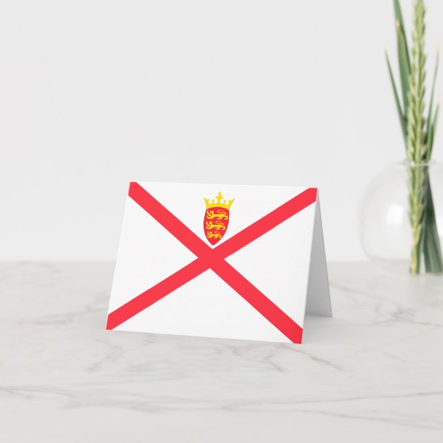 Cartão De Notas Bandeira de Jersey (Frente)