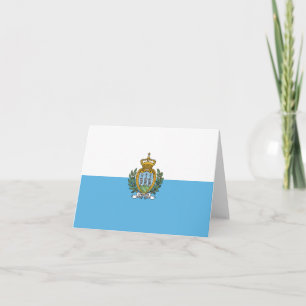 Cartão De Notas bandeira de San Marino