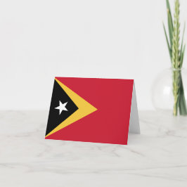 Cartão De Notas bandeira de Timor Leste