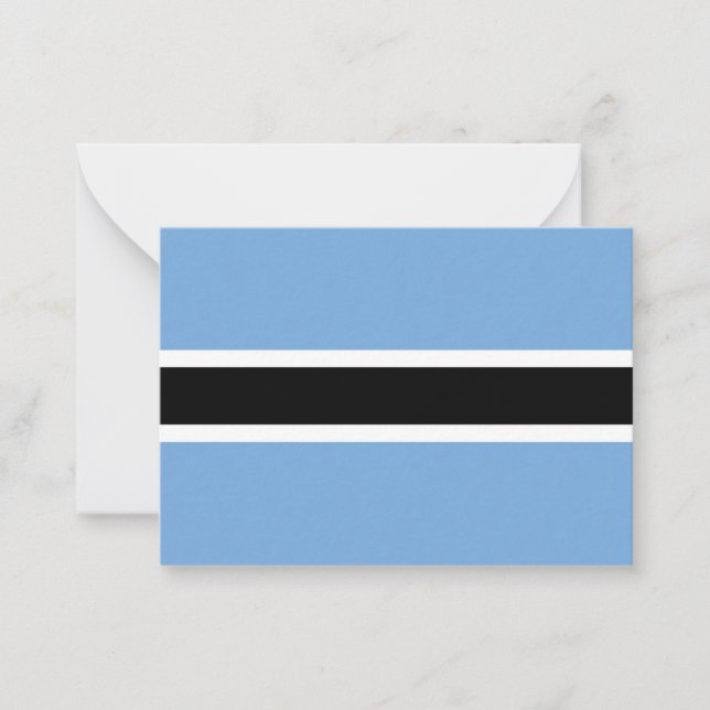 Cartão De Notas Bandeira do Botsuana (Frente)