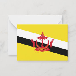 Cartão De Notas Bandeira do Brunei