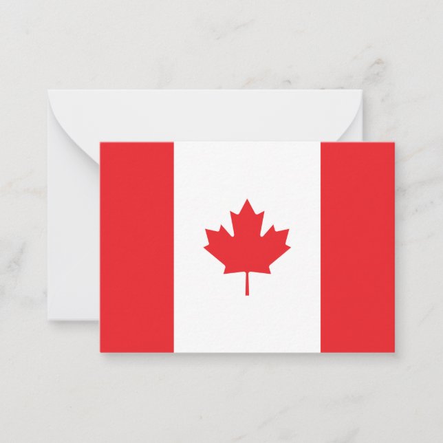 Cartão De Notas Bandeira do Canadá (Frente)