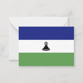 Cartão De Notas Bandeira do Lesoto